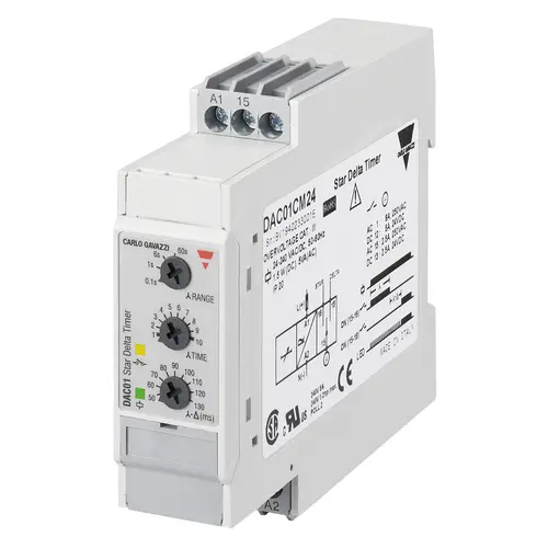 Produktfoto 1 von Carlo Gavazzi DAC01CM24, DAC01CM24 STERN-DELTA-TIMER DIN22,5 V1R0