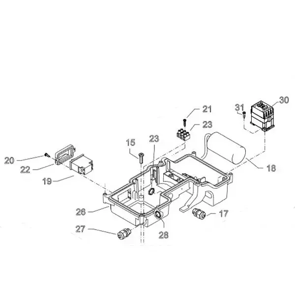 Produktfoto 1 von Kränzle Schaltkasten kpl., 400 V / 50 HZ