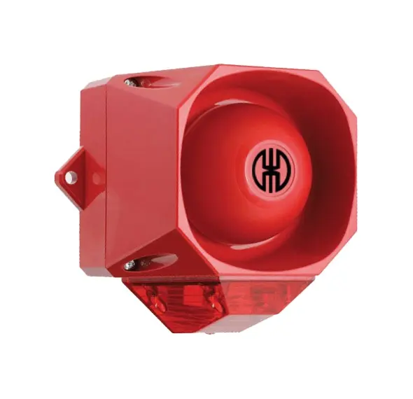 Produktfoto 1 von Werma 439.010.68, Blitz-Sirene WM 32 T&ouml;ne 115-230VAC RD/RD