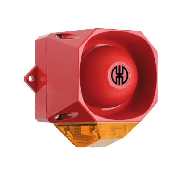 Produktfoto 1 von Werma 439.030.55, Blitz-Sirene WM 32 T&ouml;ne 9-60VDC RD/YE
