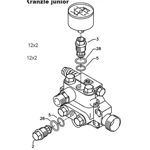 Produktfoto 1 von Kränzle Hochdruckreiniger Zubehör Reparatursatz, Ventile für Kränzle junior