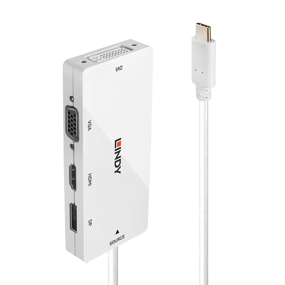 Produktfoto 1 von LINDY 43279, USB Typ C auf Multi-AV Konverter