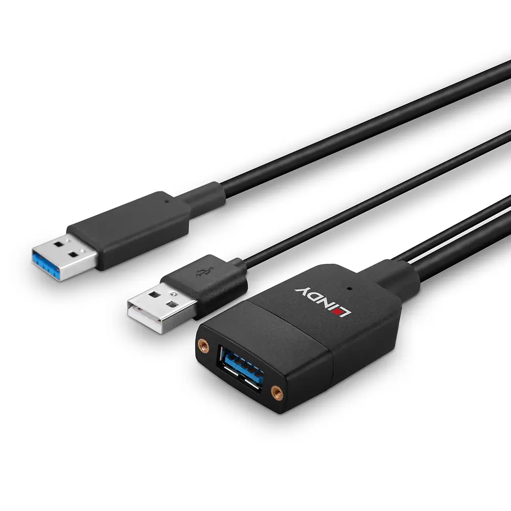 Produktfoto 1 von LINDY 43357, 35m USB 3.2 10Gbit/s Typ A Hybridkabel