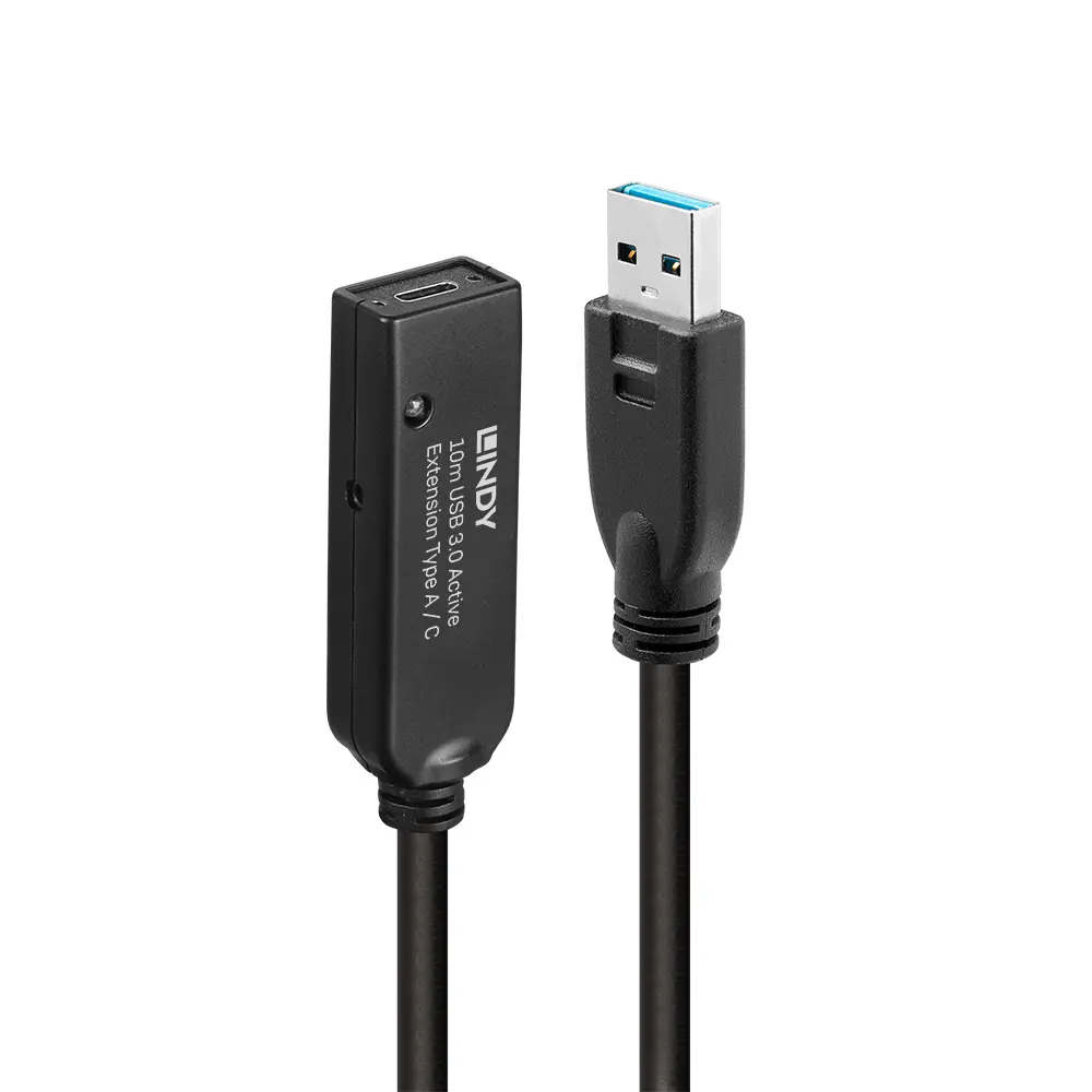 Produktfoto 1 von LINDY 43376, 10m USB 3.0 Aktivverlängerung Typ A an C