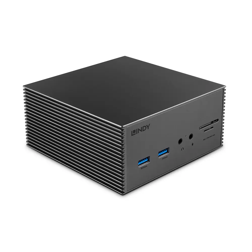 Produktfoto 1 von LINDY 43378, DST-Pro 101, USB C Laptop Dockingstation mit 4K-Unterstützung