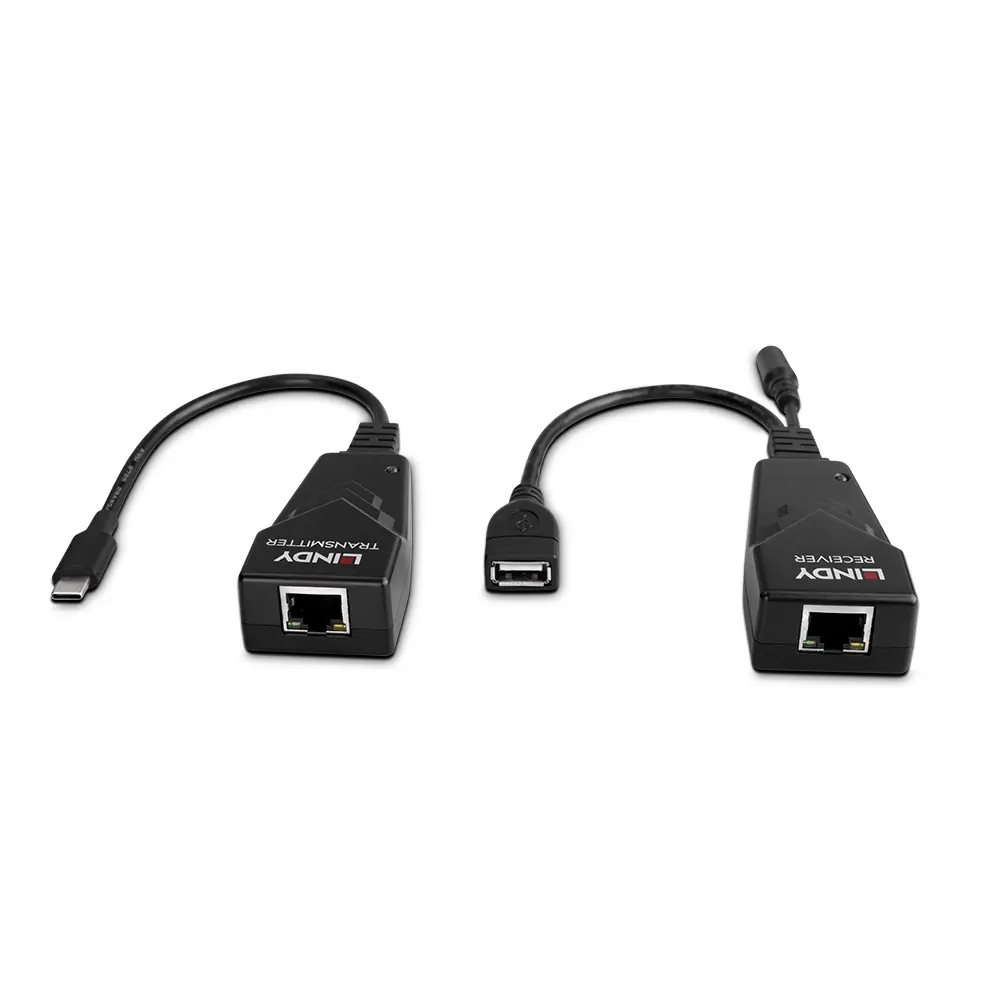 Produktfoto 1 von LINDY 43390, 100m USB 2.0 Typ C Cat.6 Extender