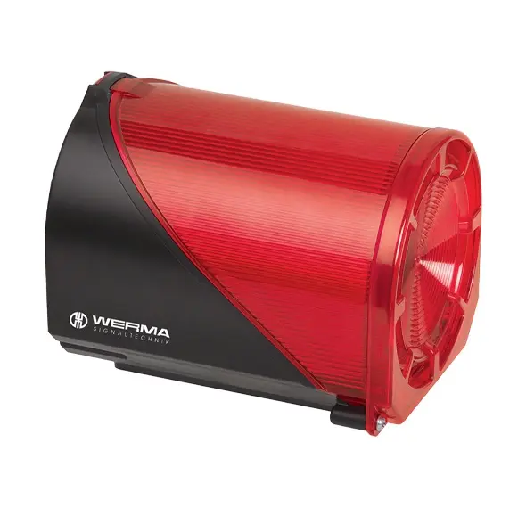 Produktfoto 1 von Werma 444.100.67, LED-Blitz-Sirene BWM 32 T&ouml;ne 115VAC RD