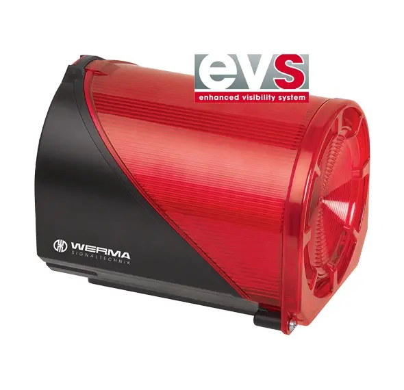 Produktfoto 1 von Werma 444.110.75, LED-EVS-Sirene BWM 32 T&ouml;ne 24VAC/DC RD