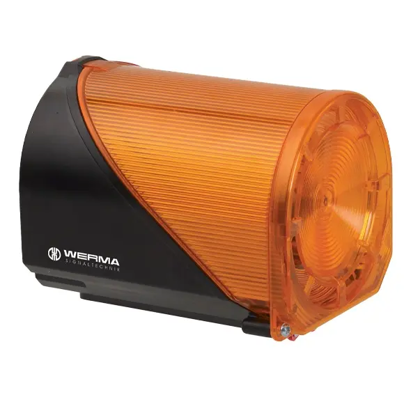 Produktfoto 1 von Werma 444.300.75, LED-Blitz/Sirene BWM 32 T&ouml;ne 24VAC/DC YE