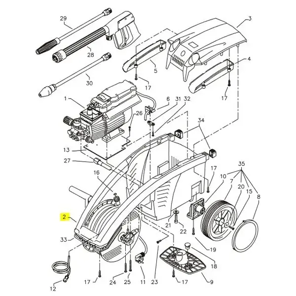 Produktfoto 1 von Kränzle Fahrgestell für K 1150 T, Kränzle Zubehör und Ersatzteile