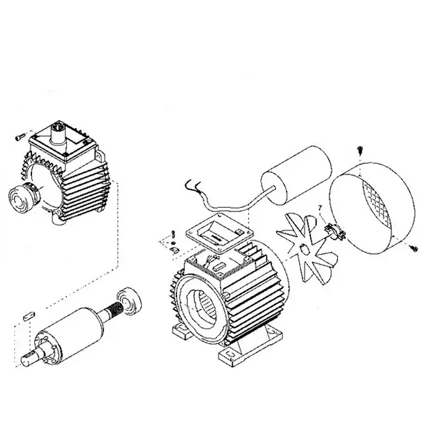 Produktfoto 1 von Kränzle Motor mit Klemmkasten, u. Antriebsgeh.