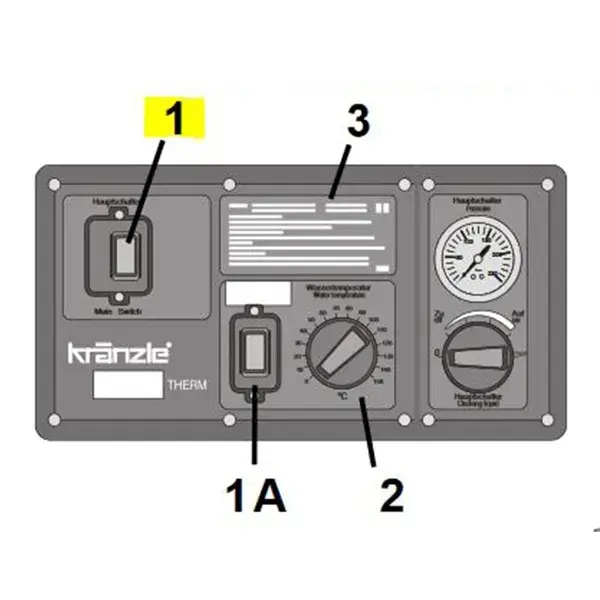 Produktfoto 1 von Kränzle Hauptschalter therm elektrisch, 63A bei 48 kW 100 A