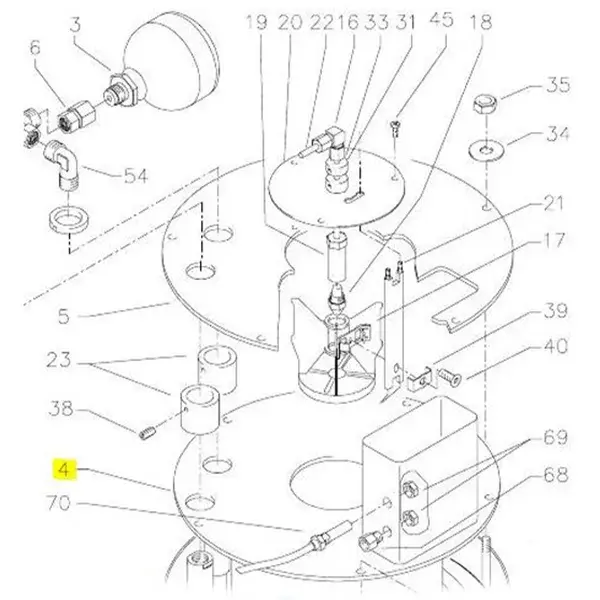 Produktfoto 1 von Kränzle Innendeckel für Heizkammer, Kränzle Zubehör und Ersatzteile