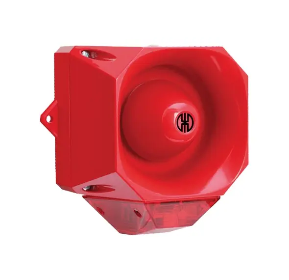 Produktfoto 1 von Werma 441.010.68, Blitz-Sirene WM 32 T&ouml;ne 230VAC RD/RD