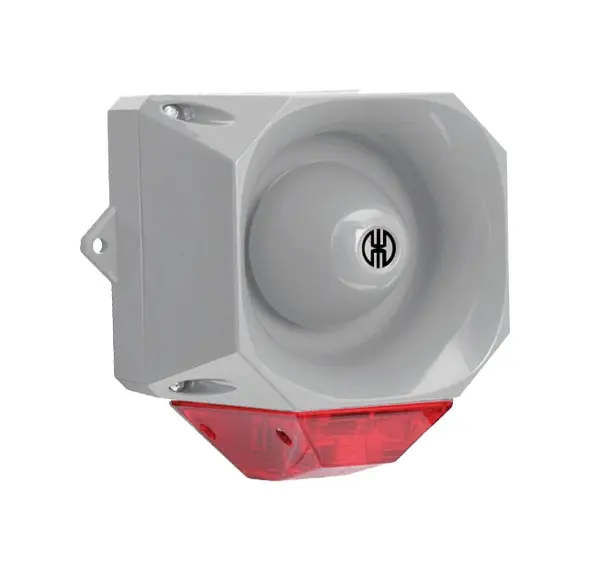 Produktfoto 1 von Werma 441.110.68, Blitz-Sirene WM 32 T&ouml;ne 230VAC GY/RD
