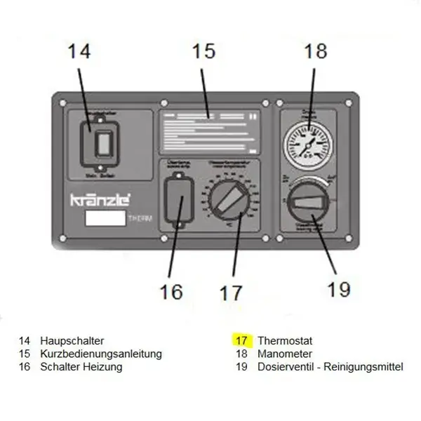 Produktfoto 1 von Kränzle thermostat drehbar, Kränzle Zubehör und Ersatzteile