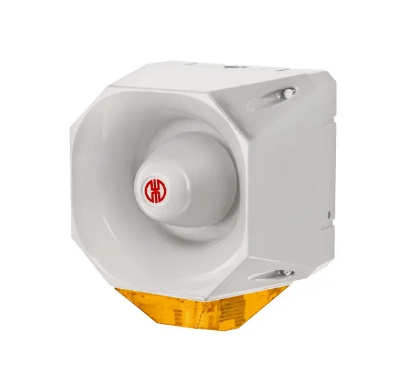Produktfoto 1 von Werma 442.130.55, Blitz-Sirene WM 42 T&ouml;ne 18-30VDC GY/YE