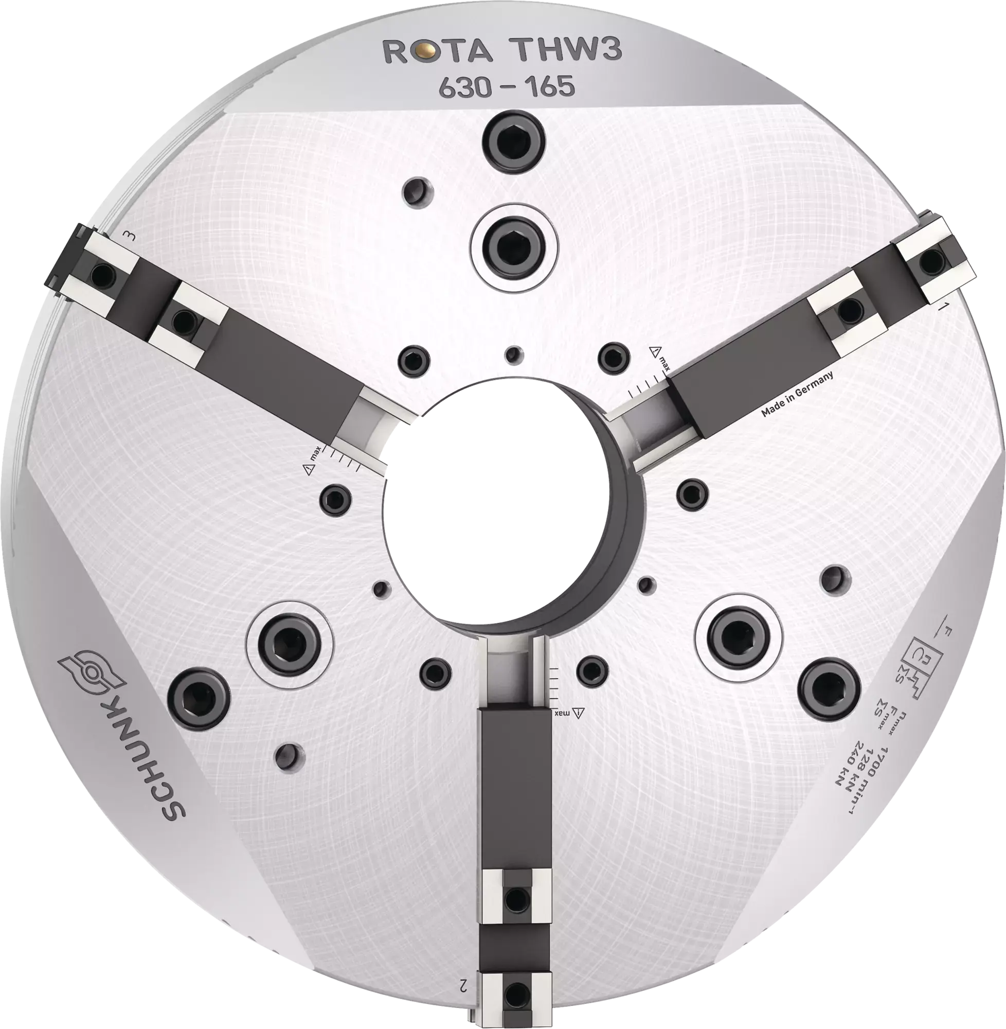 Produktfoto 1 von SCHUNK ROTA THW3 630-165 Z520-GBK, Kraftspannfutter