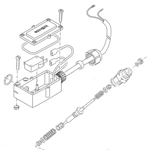 Produktfoto 1 von Kränzle Druckschalter (rt), mit Mechanik