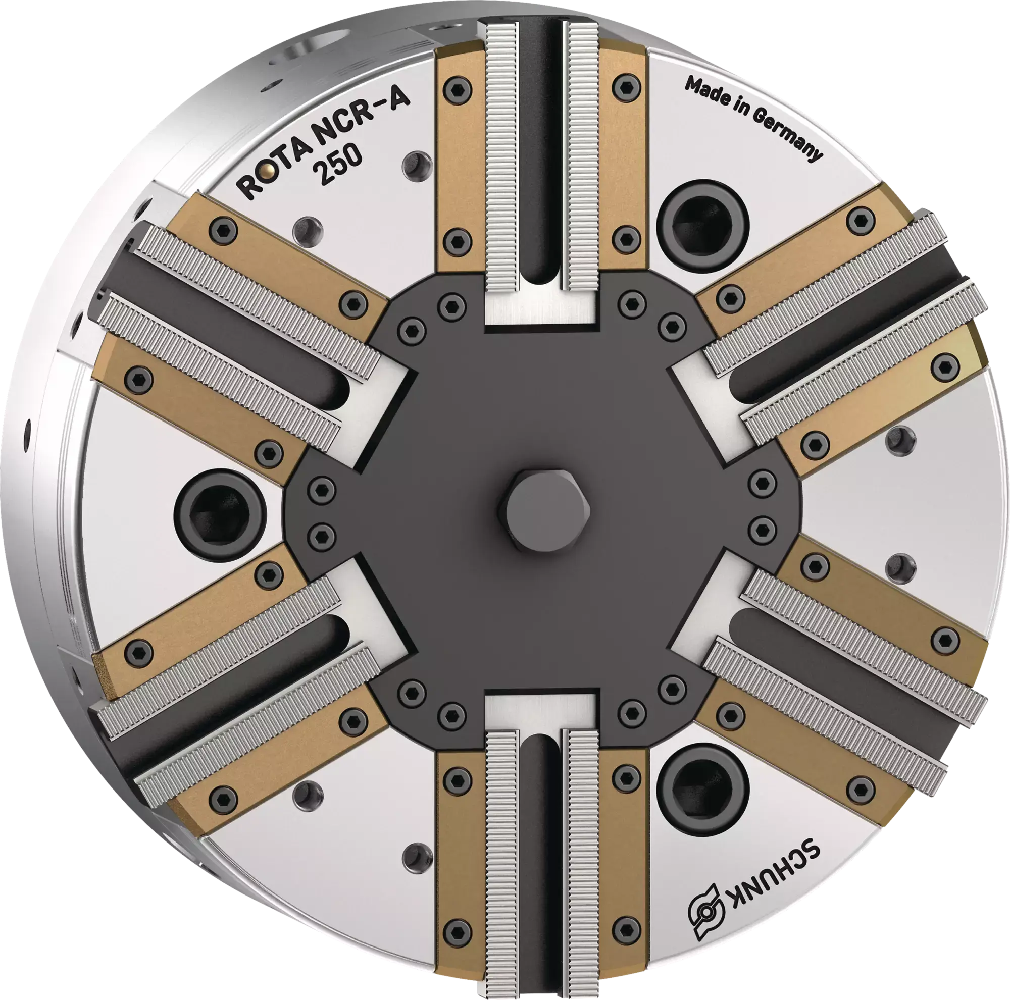 Produktfoto 1 von SCHUNK ROTA NCR-A 250 Z220-SV90°, Abgedichtetes 6-Backen-Kraftspannfutter