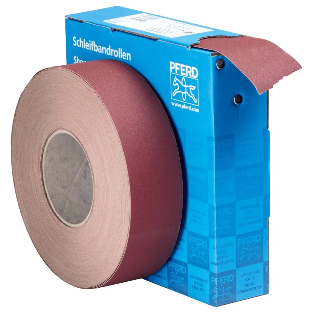 Produktfoto 1 von PFERD Tools 45016220, Kor& Schleifbandrolle Gewebe SBR Breite 50mm
