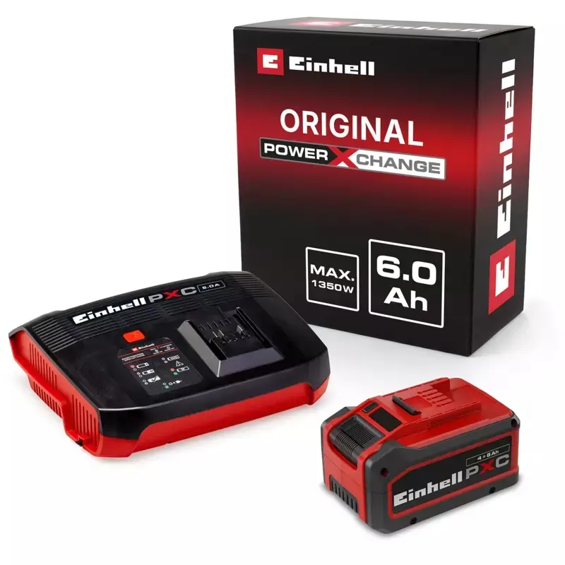 Produktfoto 1 von Einhell Starter-Kit PXC (18V/4-6Ah & 6A) Boostcharger, SKU: 4512143