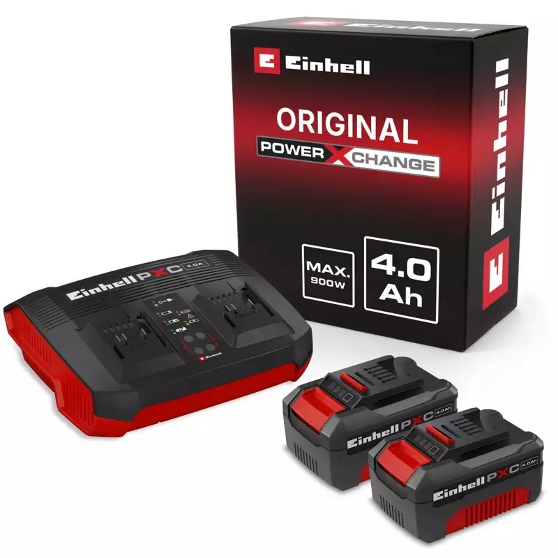 Einhell Akku Starter Set (18V/2x4,0Ah) & Twincharger Kit 1 PXC, SKU: 4512112