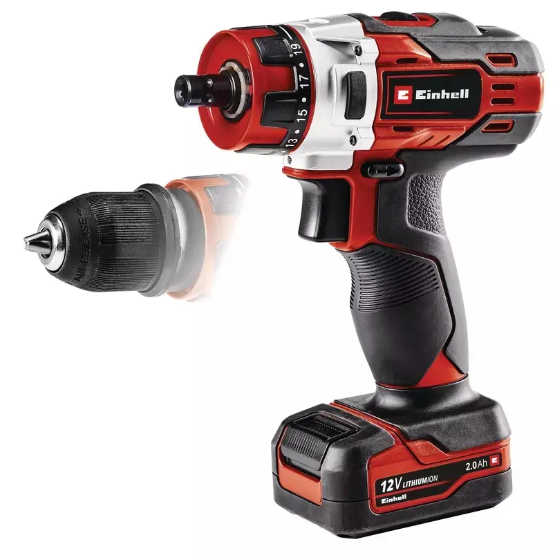 Produktfoto 1 von Einhell Te-CD 12/1 X-Li (1x2, 0Ah) Akku-Bohrschrauber (12V/1x2,0Ah)