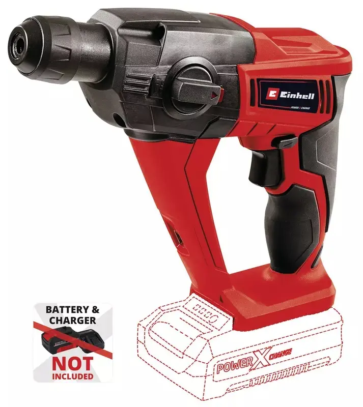 Einhell TE-HD 18 Li-Solo Akku-Bohrhammer (1,2J/18V/ohne akku), SKU: 4513812