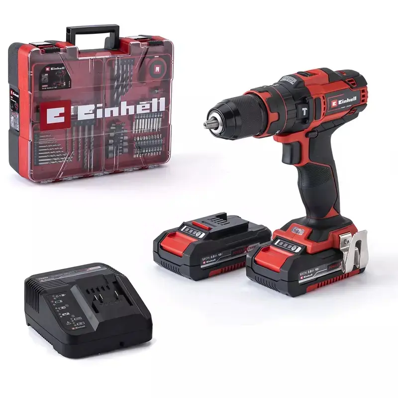 Produktfoto 1 von Einhell TE-CD 18/40 Li-i +64 Akku-Schlagbohrschrauber (40Nm/18V/2x2,0Ah) koffer