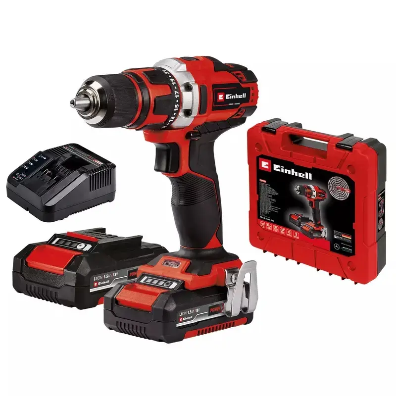 Produktfoto 1 von Einhell TE-CD 18/40 Li (2x1,5 Ah) Power X-Change Akku-Bohrschrauber
