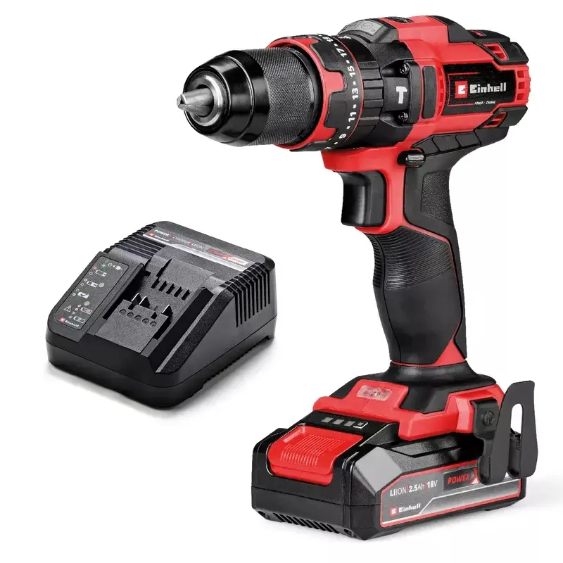 Produktfoto 1 von Einhell Akku-Schlagbohrschrauber TE-CD 18/44 Li-i, 18V / 2,5Ah, mit Akku