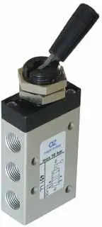 Produktfoto 1 von AZ Pneumatica 451 LL, Wegeventil 5/2 1/8" Kipphebel, 2 Stellungen, SKU: 05.217.4