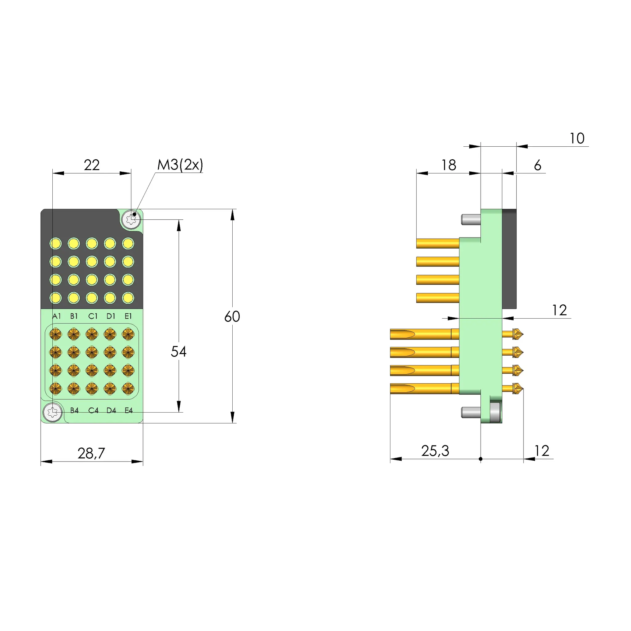 Produktfoto 1 von Ingun SB-T-MB-20/20-30A/DM2,3-K, Schnittstellenblock, SKU: 45303