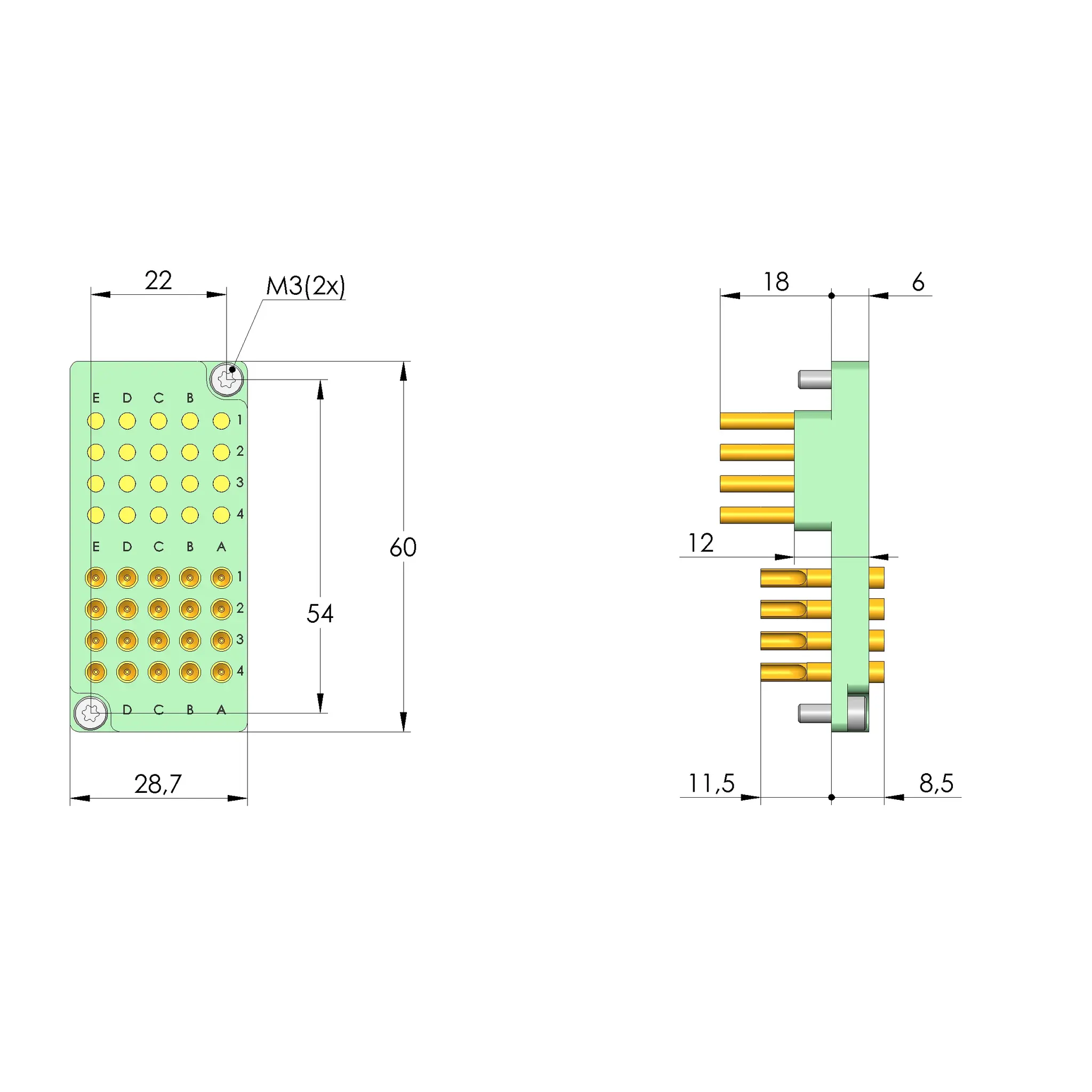 Ingun SB-P-MB-20/20-30A/DM2,3, Schnittstellenblock, SKU: 45305