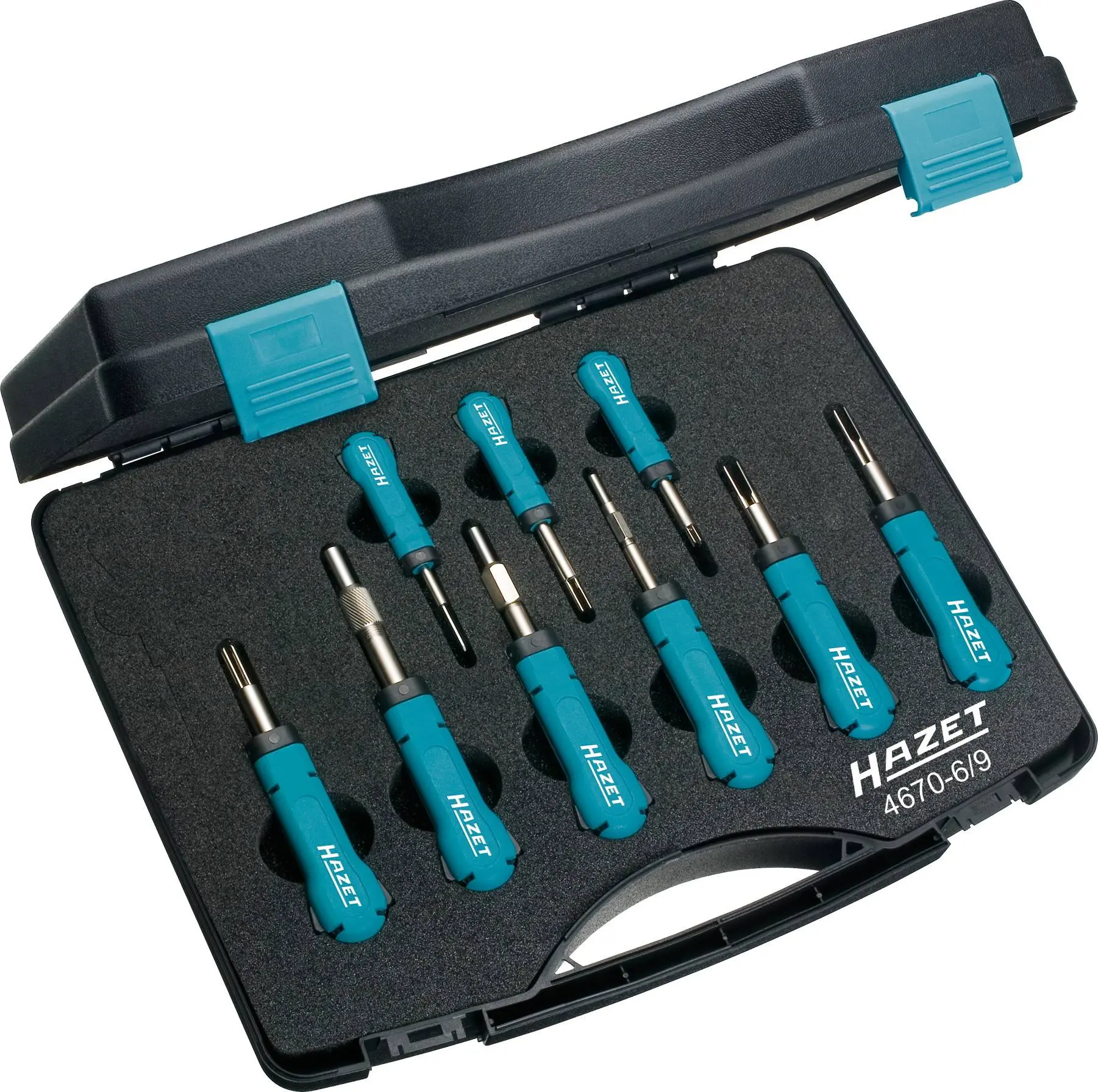 Produktfoto 1 von Hazet 4670-6/9, SYSTEM-KABEL-Entriegeler-Sortiment