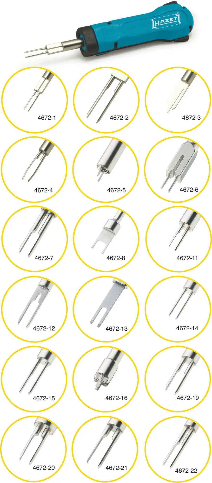 Produktfoto 1 von Hazet 4672-4, SYSTEM-KABEL-Entriegeler