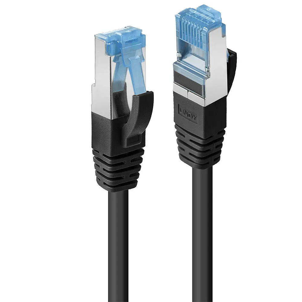 Produktfoto 1 von LINDY 47421, 30m Cat.6A S/FTP TPE Netzwerkkabel, schwarz