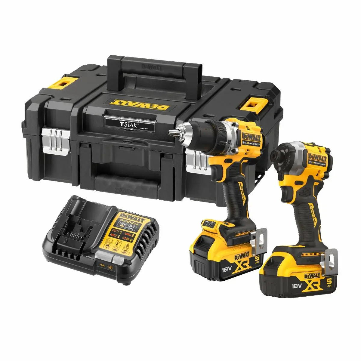 Produktfoto 1 von DeWalt DCK2051P2T-QW, Akku-Kombopack 18V 5 Ah, 2-teiliges Set