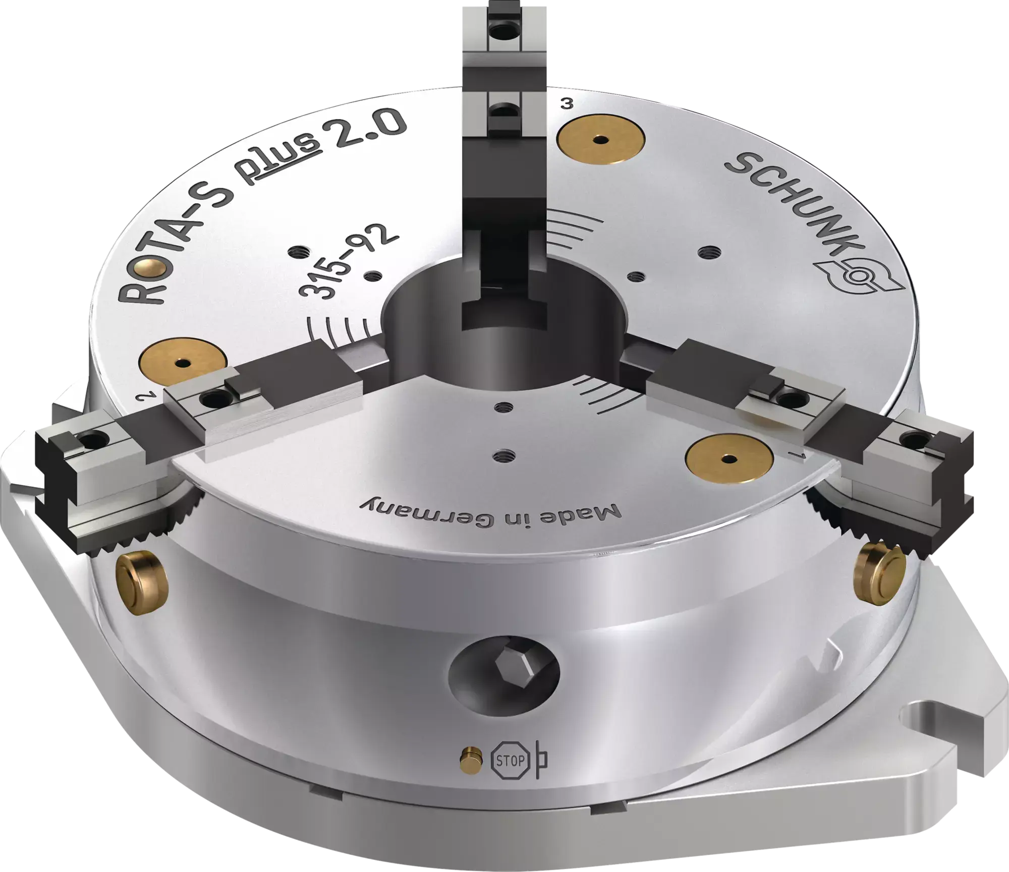 Produktfoto 1 von SCHUNK ROTA-S plus 2.0 315 K-SFG, Stationäre 3-Backenfutter, manuell betätigt