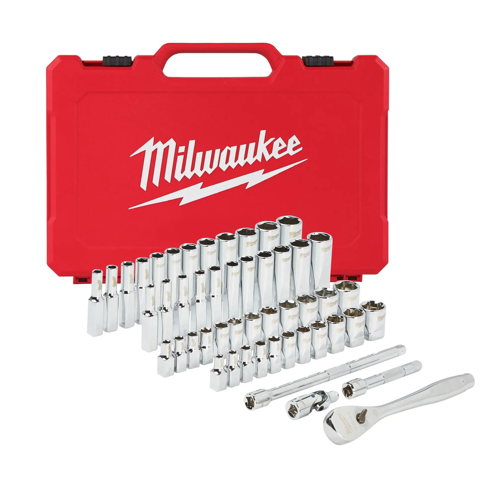 Produktfoto 1 von Milwaukee Ratschen- und Steckschlüsselsatz 1/4" 50-teilig, SKU: 4932464944