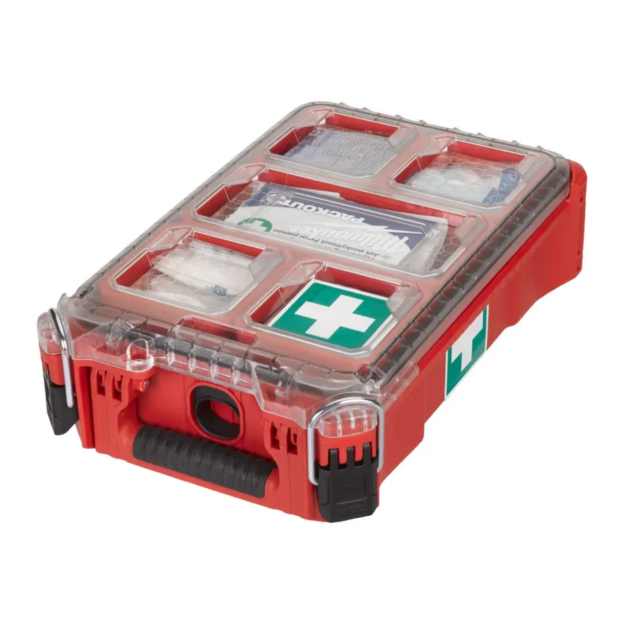 Produktfoto 1 von Milwaukee PACKOUT Erste-Hilfe-Kit im PACKOUT Compact Organiser DIN 13157