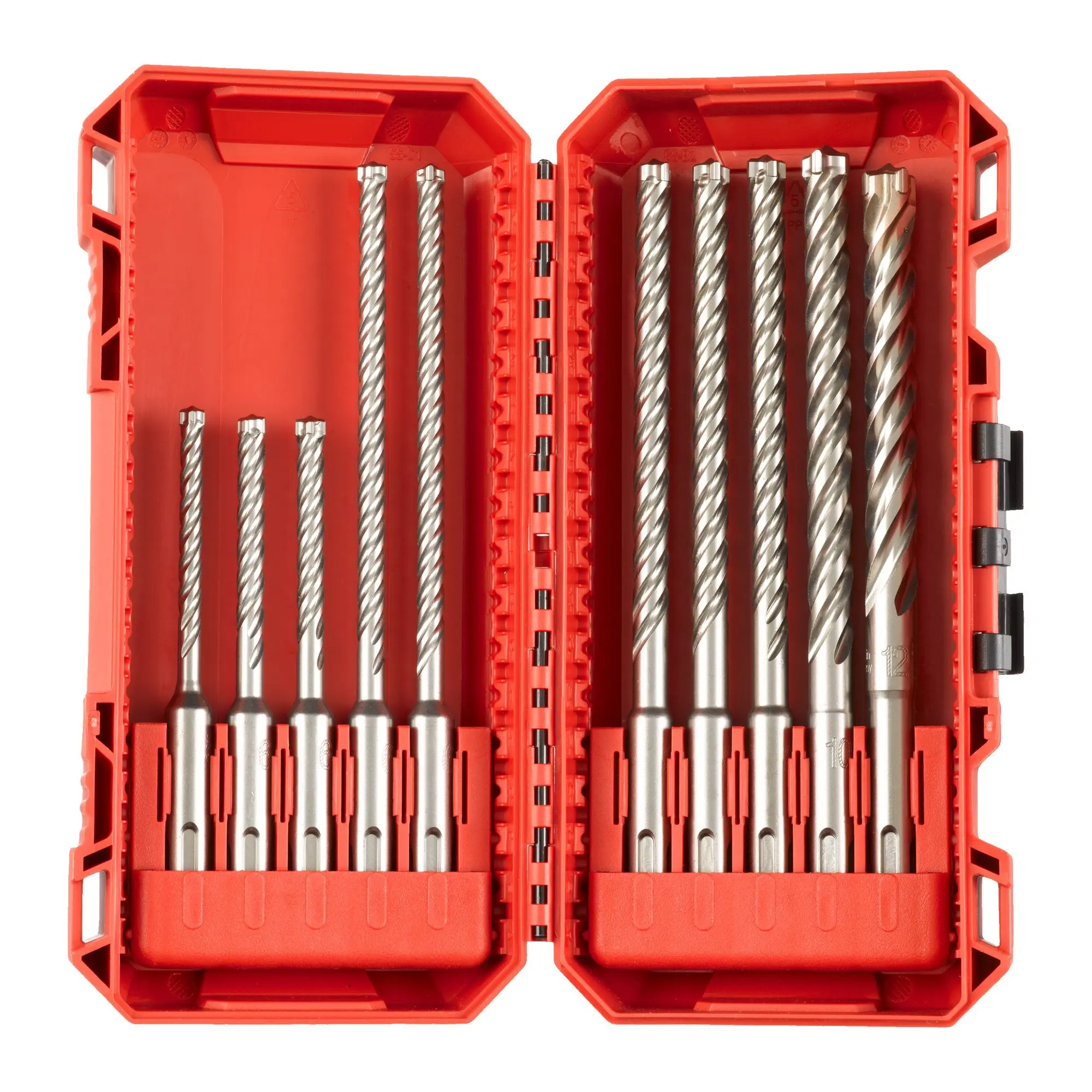 Produktfoto 1 von Milwaukee Hammerbohrer MX4 SDS-Plus Set 10-teilig, SKU: 4932492115