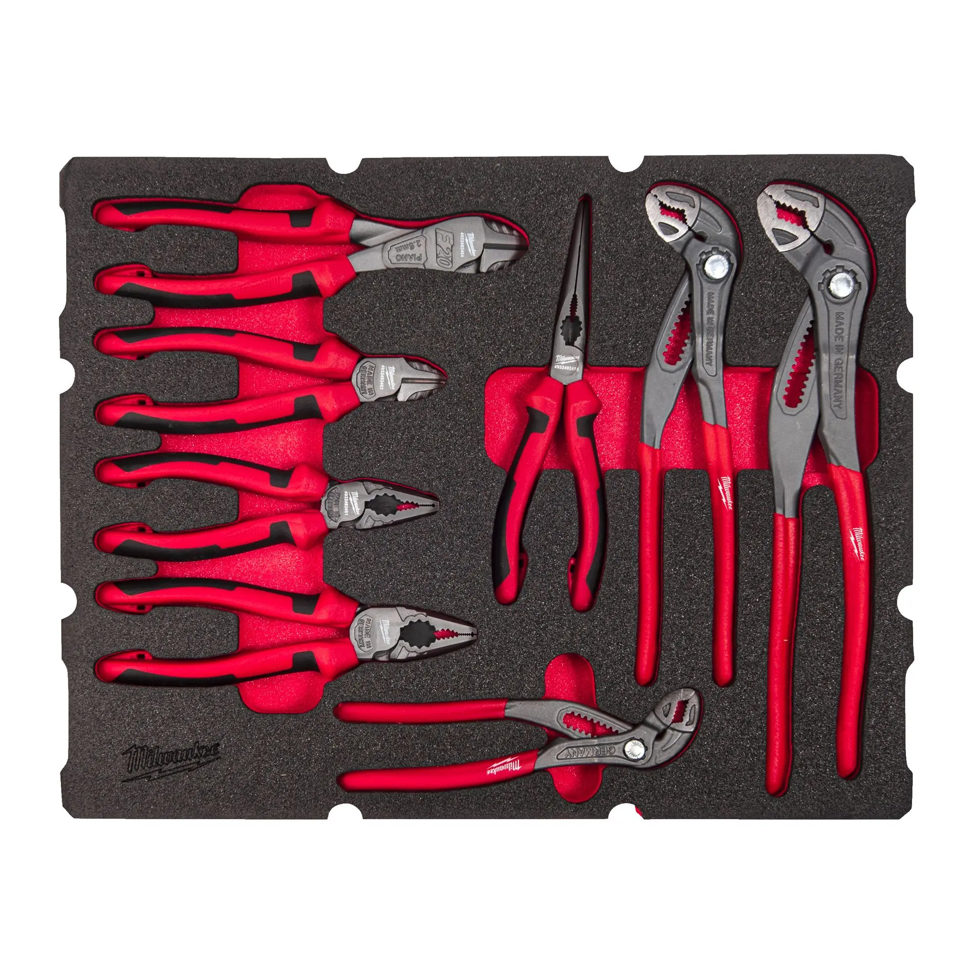 Produktfoto 1 von Milwaukee 8-teilige Einlage für PACKOUT Koffer mit Schubladen Zangen Einlage