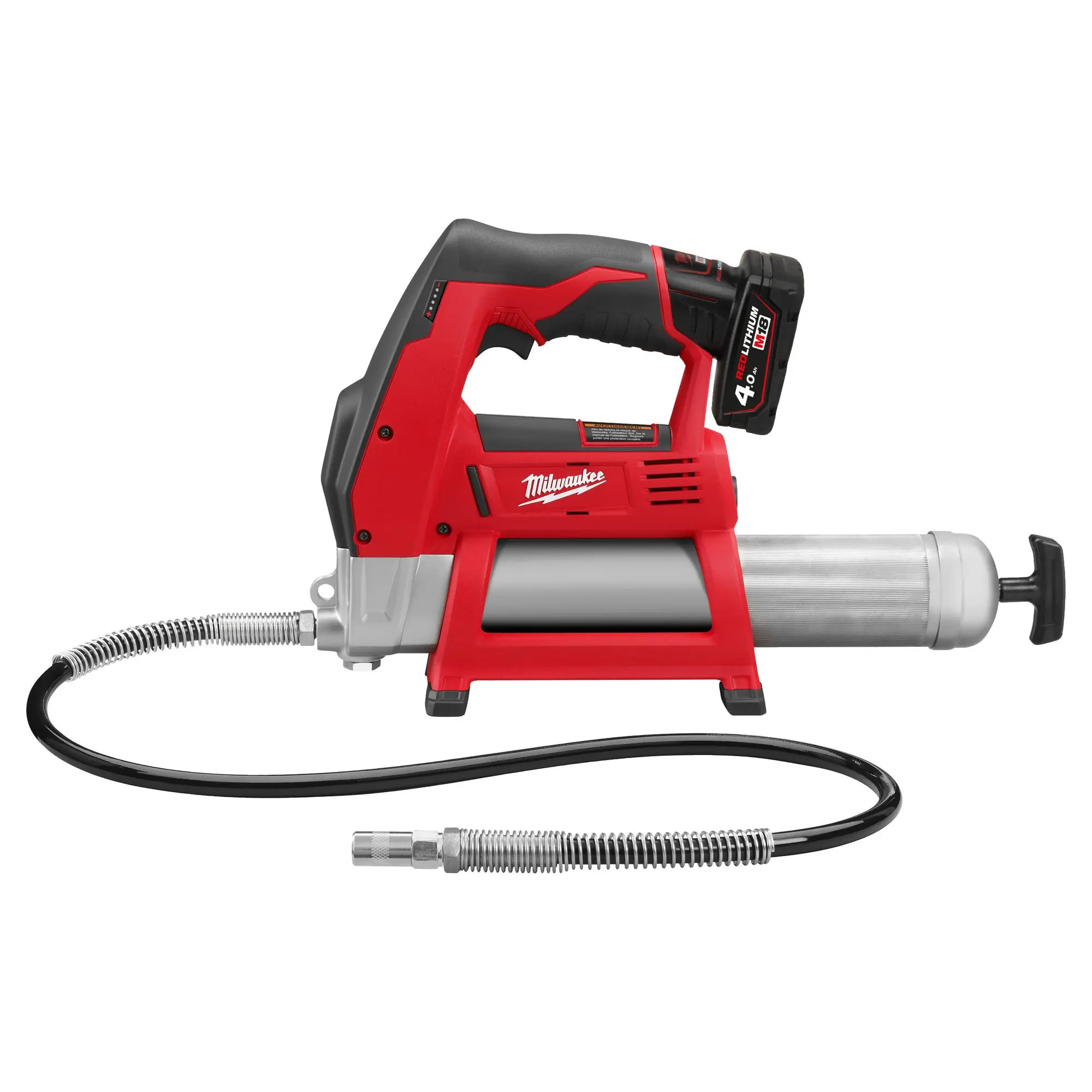 Produktfoto 1 von Milwaukee Akku-Fettpresse M12 GG-401B 1x 4,0 Ah Akku + Lader in Transporttasche