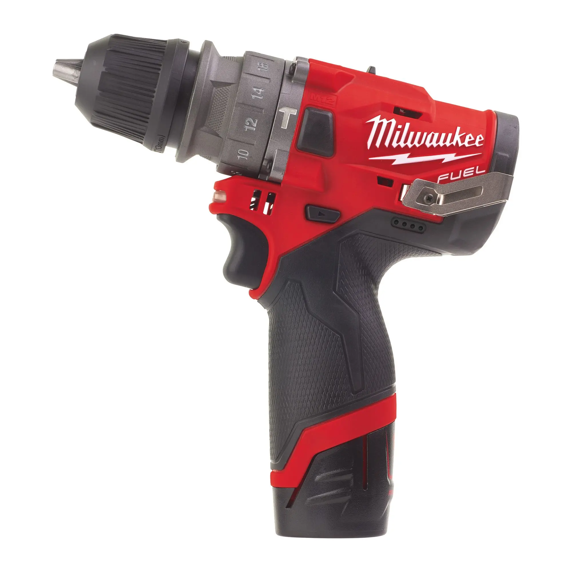 Produktfoto 1 von Milwaukee Akku-Schlagbohrschrauber FUEL M12FPDX-202X 2x 2,0 Ah + Lader in HD-Box