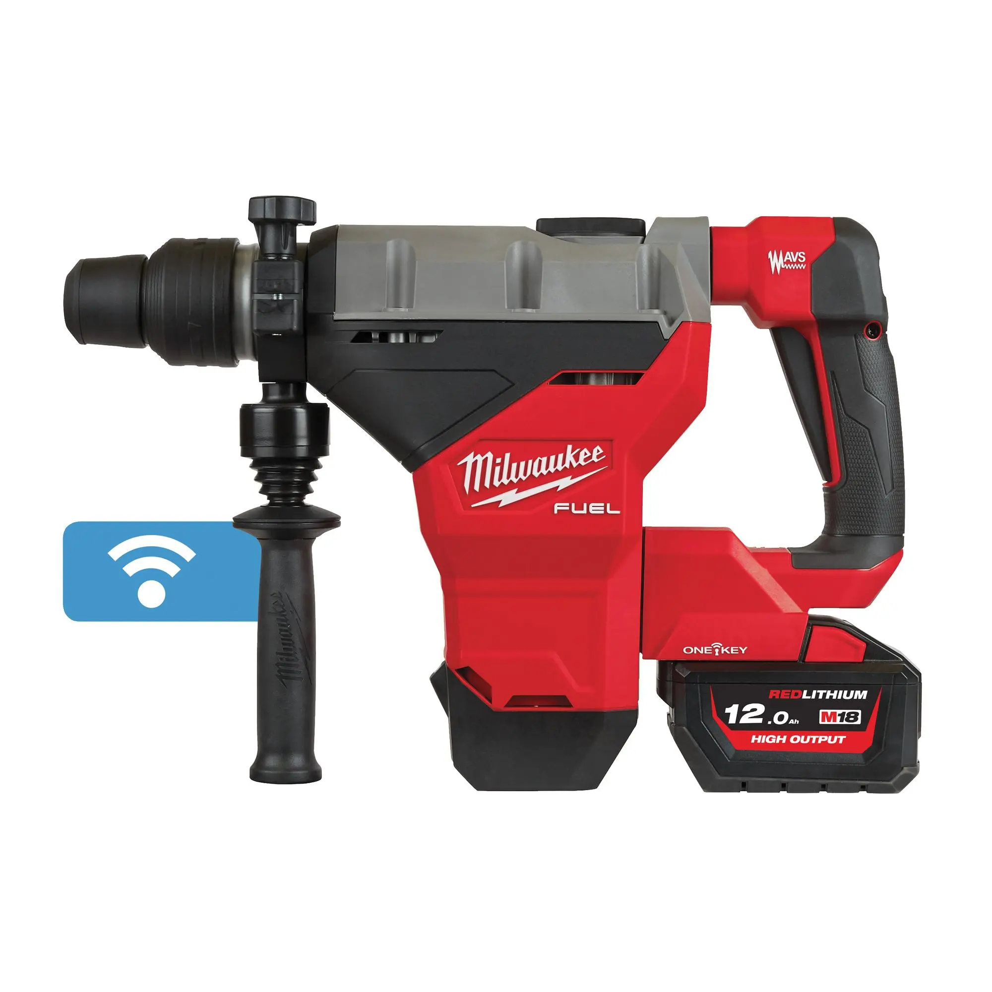Produktfoto 1 von Milwaukee Akku-Bohrhammer FUEL M18FHM-121C SDS-max 1x12,0 Ah Akku|Lader|Koffer