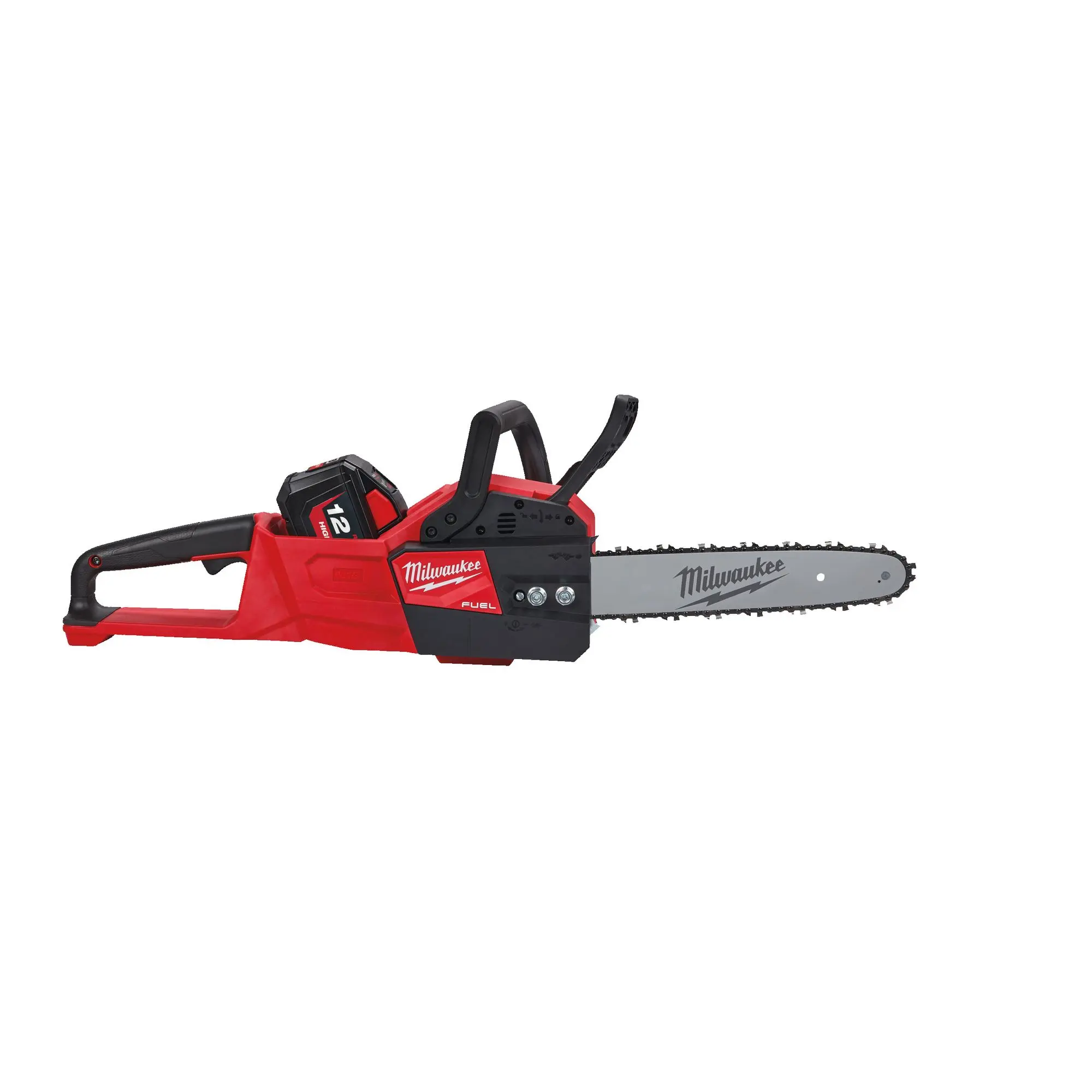 Produktfoto 1 von Milwaukee Akku-Kettensäge FUEL M18 FCHSC 30 cm 1x 12,0 Ah Akku + Lader im Karton
