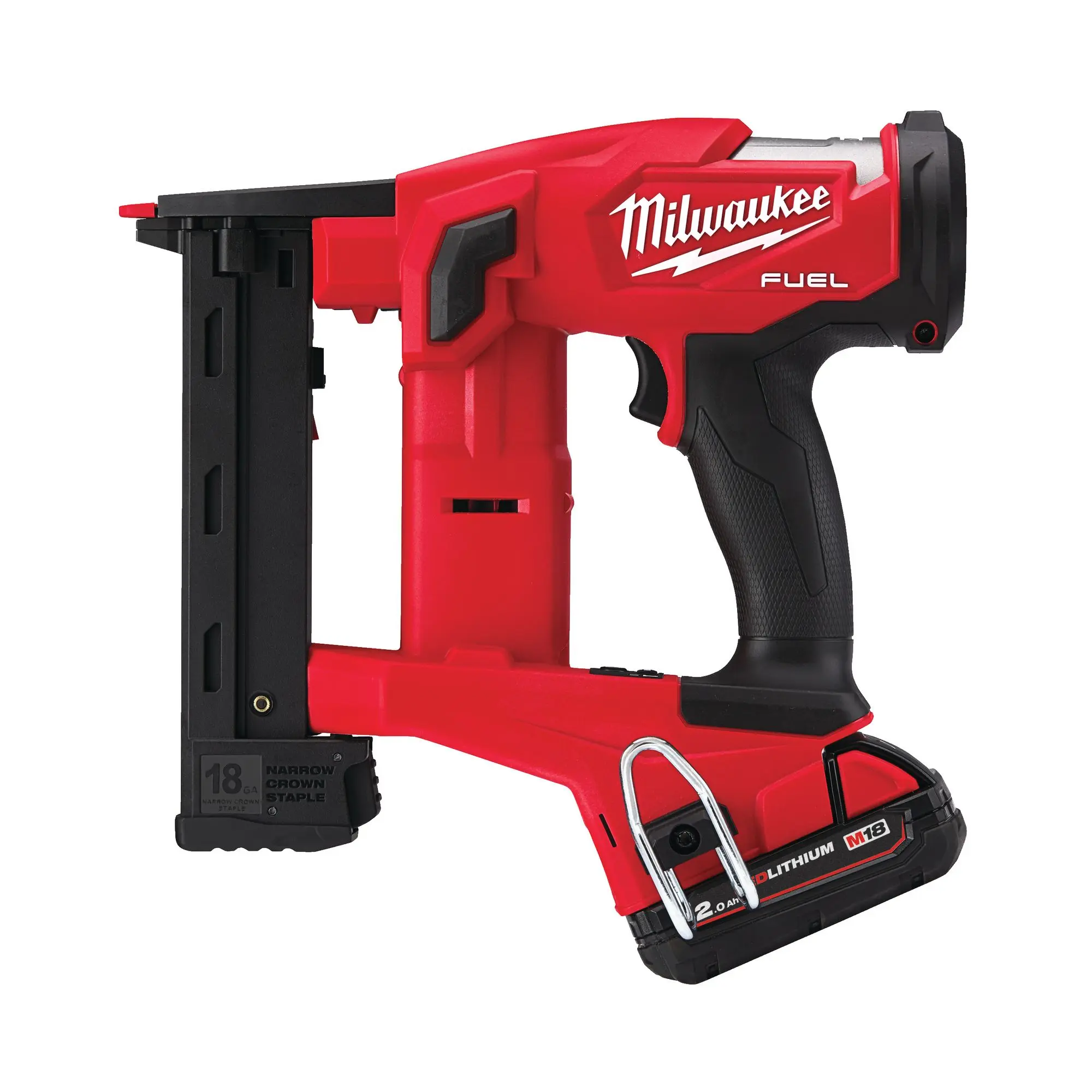 Produktfoto 1 von Milwaukee Akku-Tacker FUEL M18 FNCS18GS-202X mit 2x 2,0Ah Akku + Lader in HD-Box