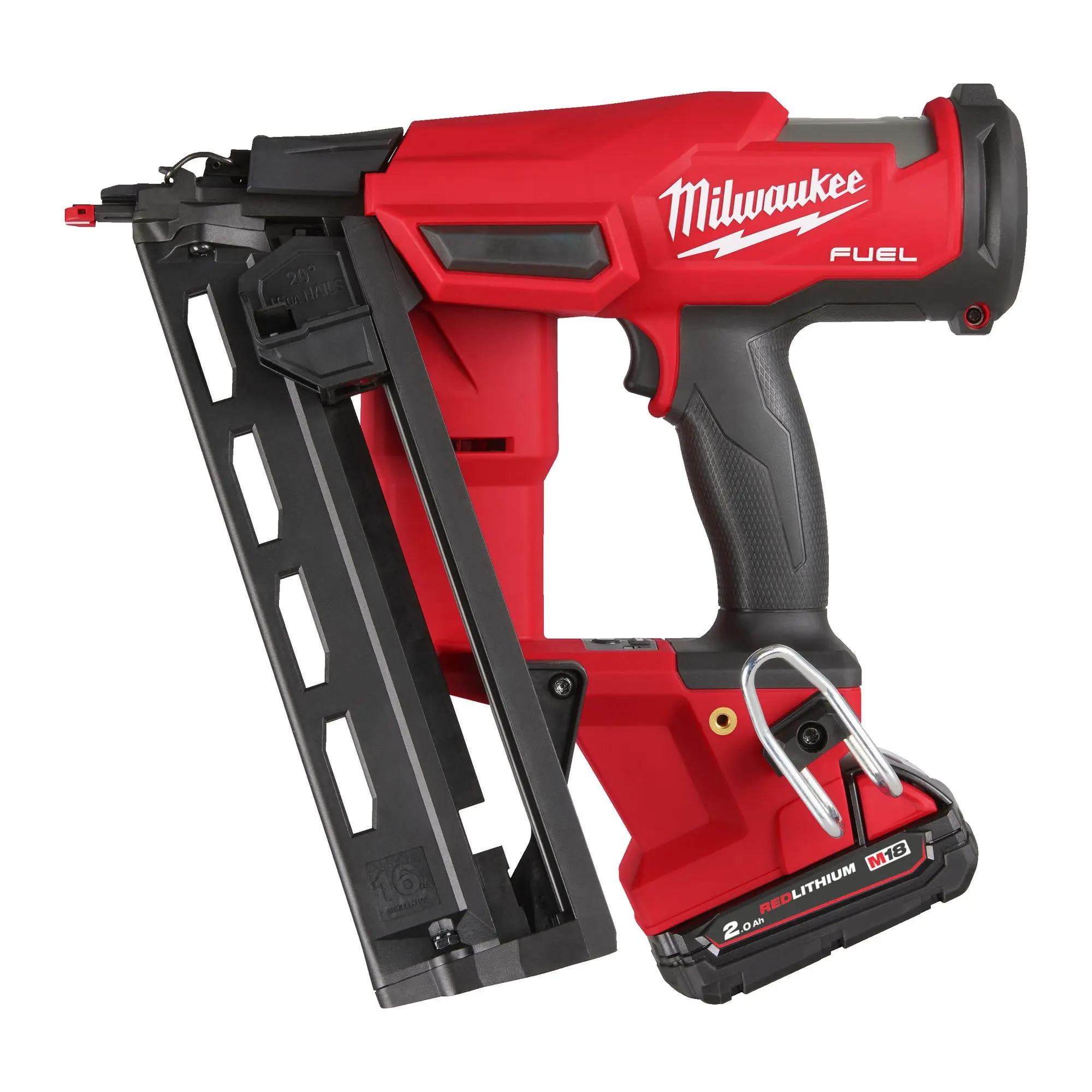 Produktfoto 1 von Milwaukee FUEL Akku-Nagler M18 FN16GA-202X, 2x 2,0 Ah und Ladegerät in HD-Box